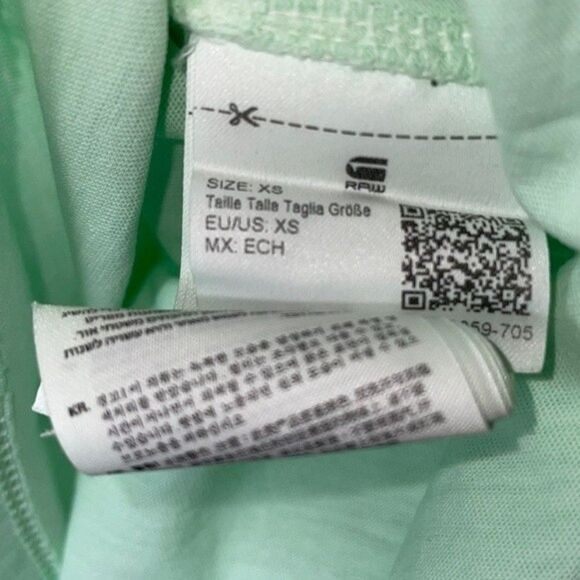 G-Star Womens Sz XS Raw Mysid Slim Recycled Dye Top - Picture 9 of 10
